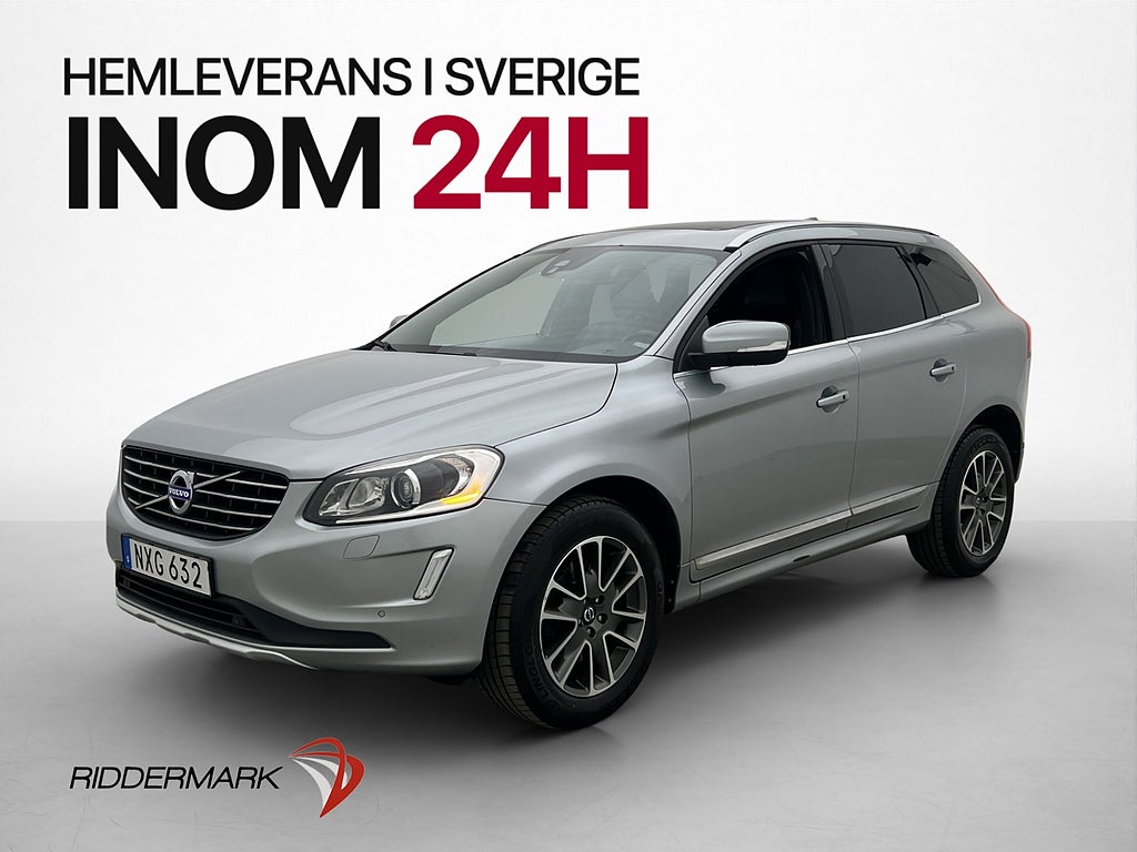 Volvo XC60 D5 AWD 215hk Summum PRO Pano Värm VoC Skinn