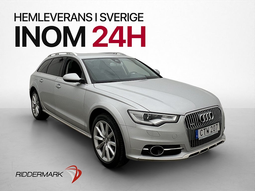 Audi A6 Allroad Q TDI 204hk Luftfjädring Skinn Elstolar Drag