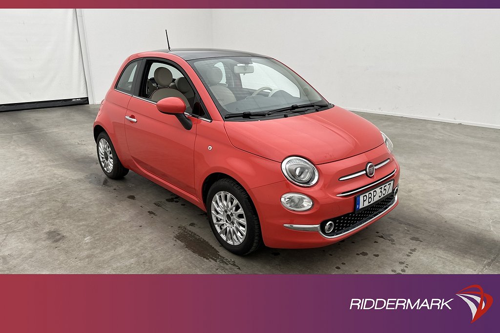 Fiat 500 1.2 8V 69hk Lounge Panorama Sensorer