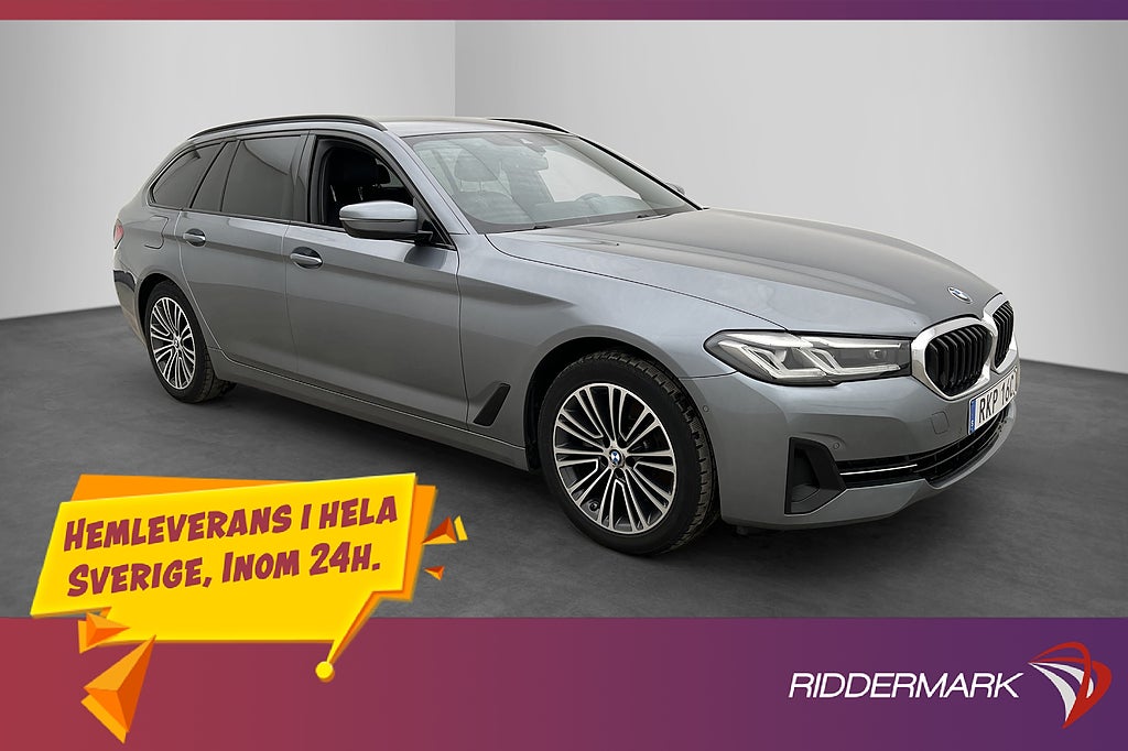 BMW 520d xDrive 190hk Cockpit Skinn Kamera HiFi Drag
