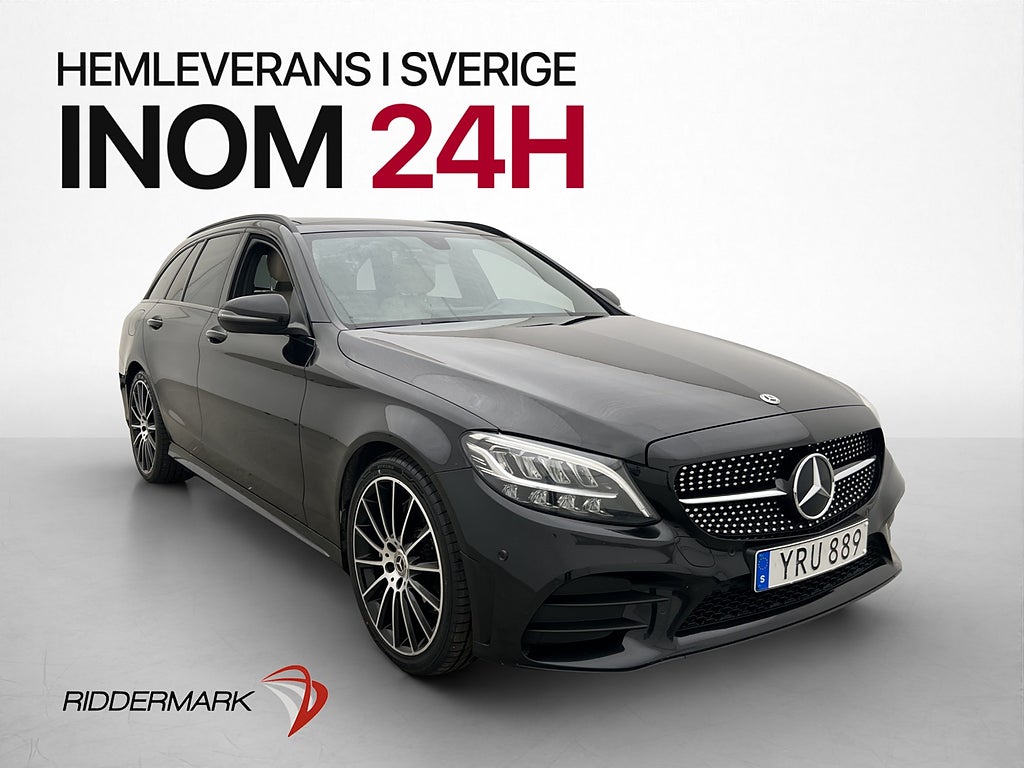 Mercedes-Benz C200 T 184hk AMG Pano Kamera Navi Skinn Drag