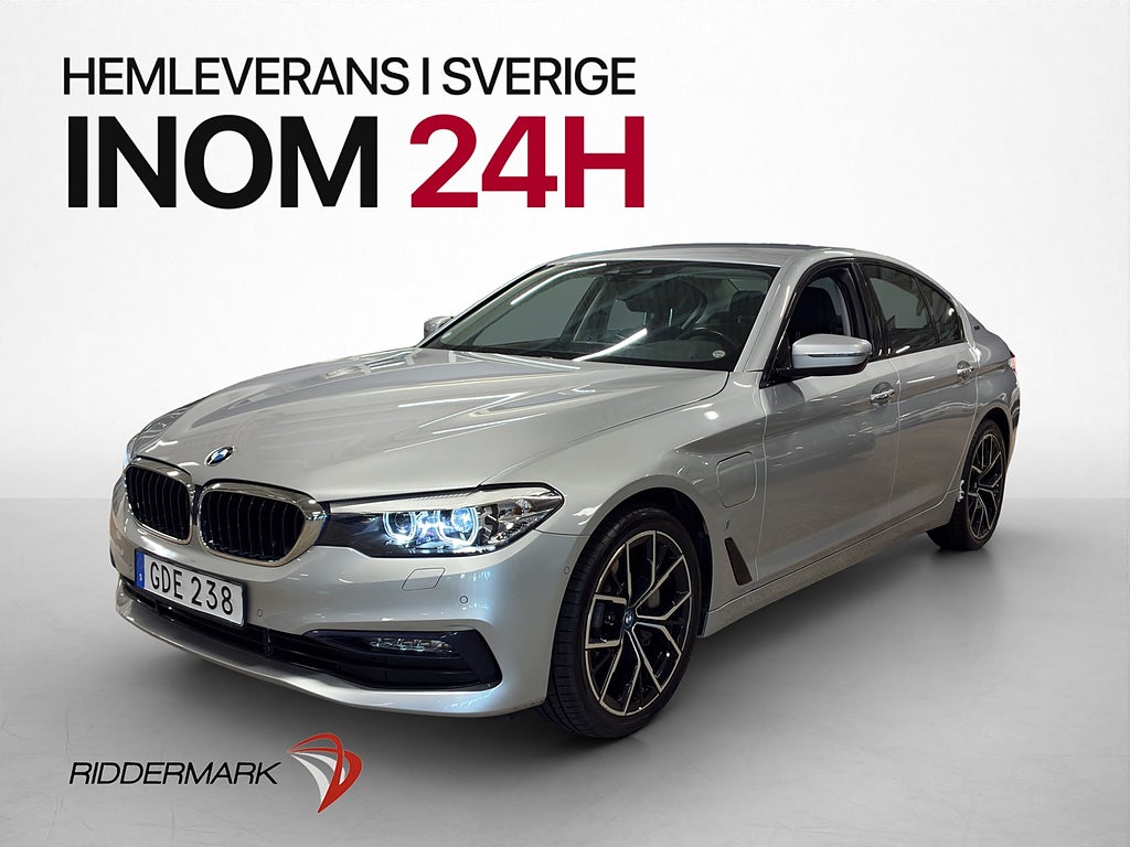 BMW 530e Sport Ladd Hybrid Kamera Navi Svensksåld Isofix