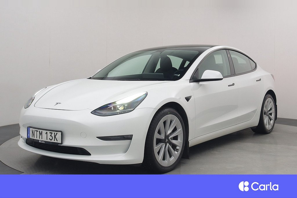 Tesla Model 3 Long Range AWD Refresh AP 19" Pano Drag V-hjul