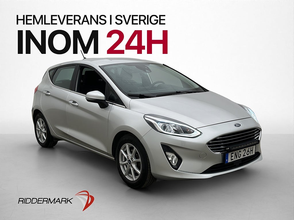 Ford Fiesta 125hk Titanium LED-Ramp P-Sensorer CarPlay