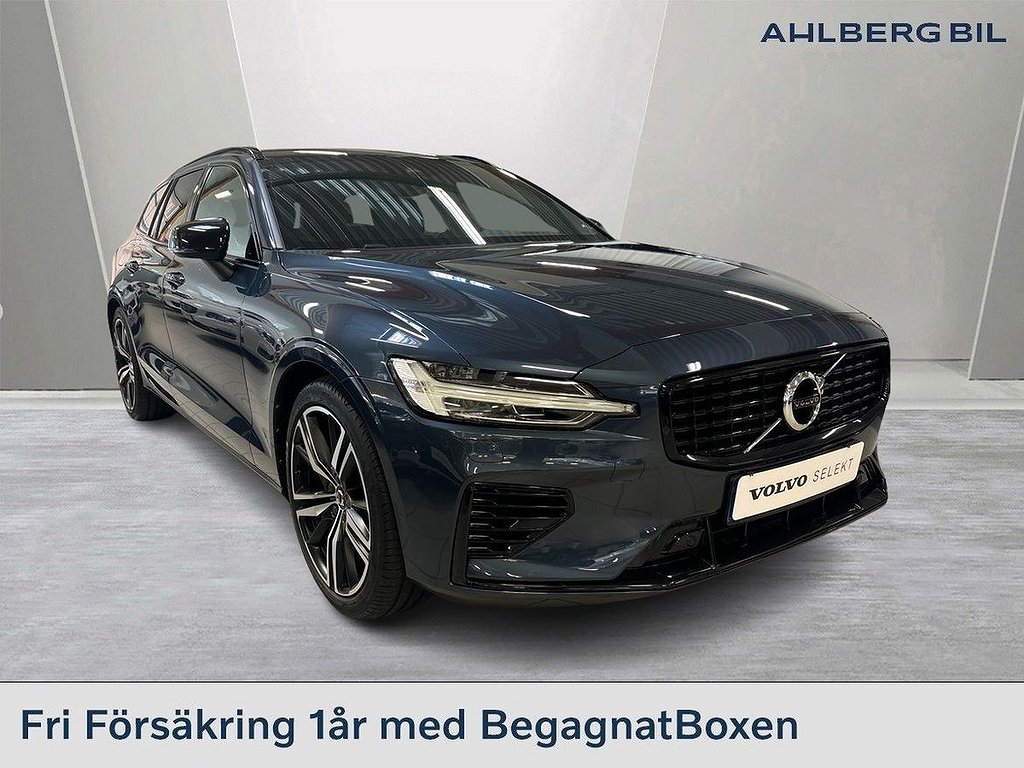 Volvo V60 Recharge T6 R-Design, Ljuspaket, Driver Assistance, Tonade rutor