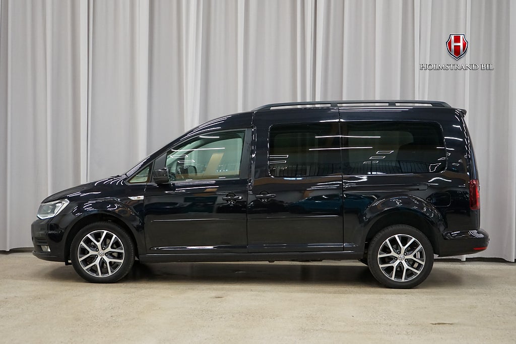Volkswagen Caddy Maxi Life 7-sits 2.0 TDI 4M Ny K-remm Kamera Drag Värme