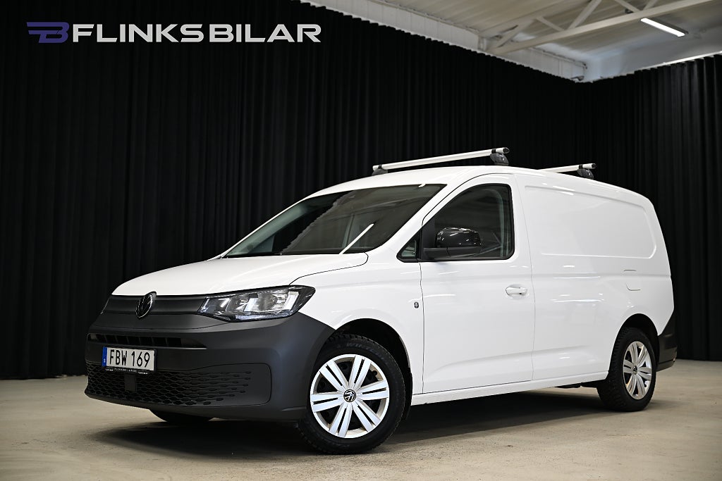 Volkswagen Caddy Maxi 102HK Servicebil|Inredd|Drag|Värmare|Backkamera|SeUtr!