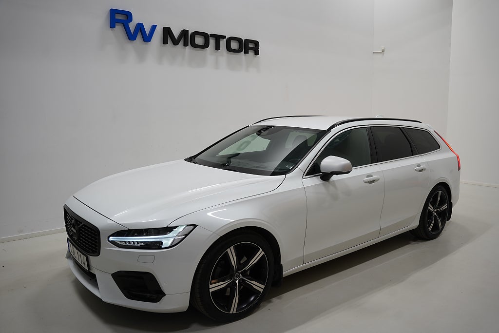 Volvo V90 D5 AWD 235hk R-Design B&W HUD VOC 360°B-kamera Drag 19"
