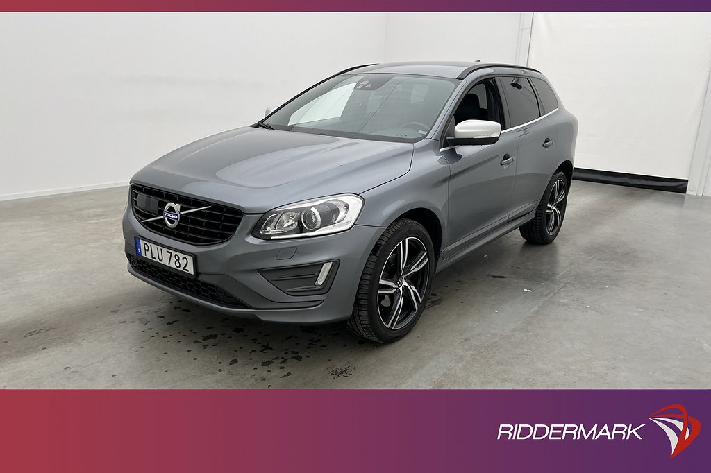 Volvo XC60 D4 AWD R-Design VOC Värm Skinn Sensorer BLIS Drag