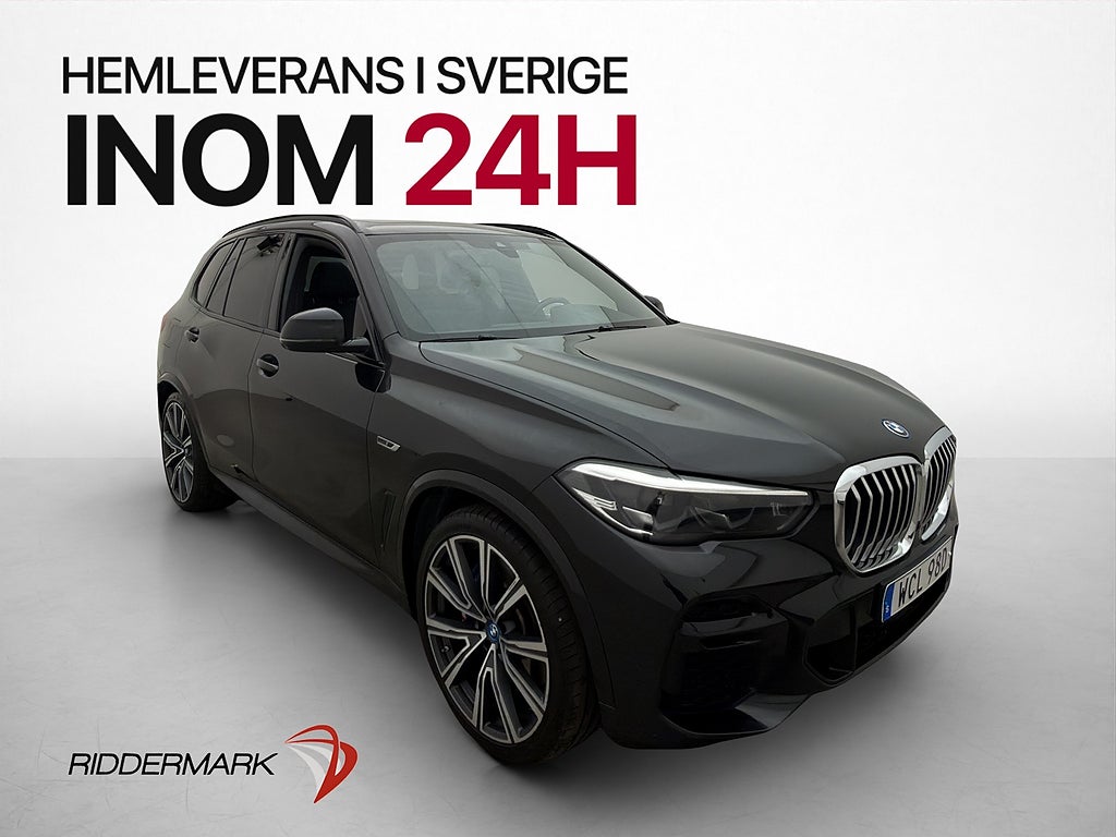 BMW X5 xDrive45e M Sport Pano Skinn Luft 360° CarPlay 4-Zons