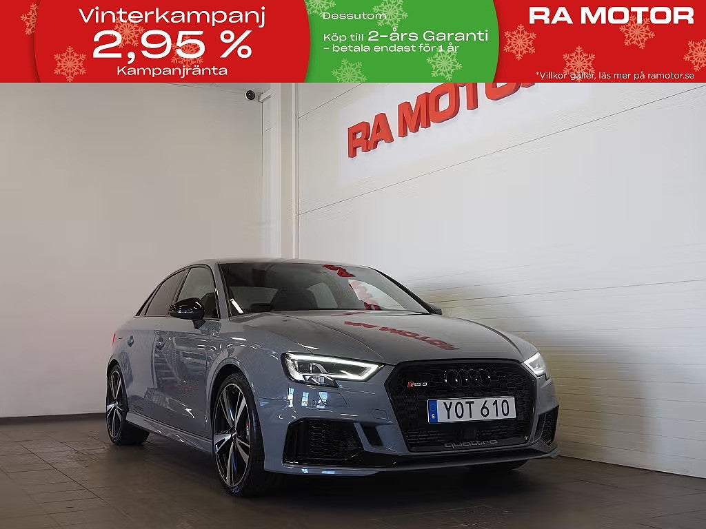 Audi RS3 Sedan 2.5 TFSI 400hk Keramiska Cockpit Matrix Nav 2018
