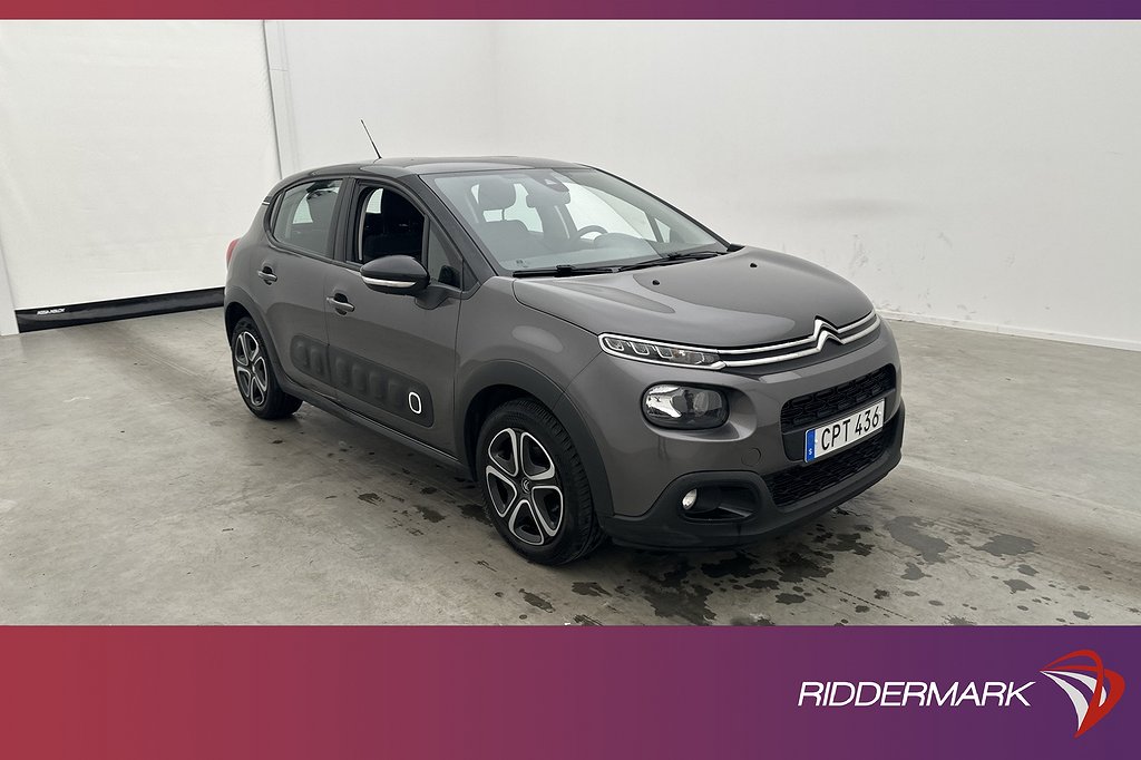 Citroën C3 1.2 VTi 83hk Feel Sensorer  Låg-skatt