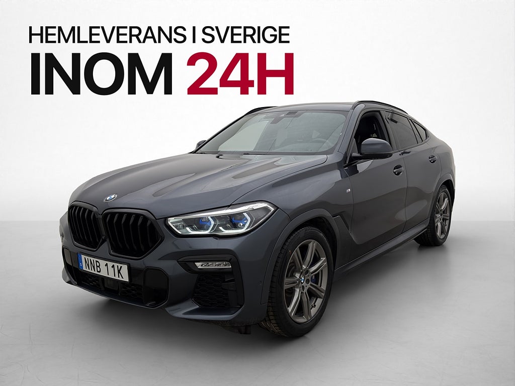 BMW X6 xDrive40d M Sport Pano HUD H/K Luftfjädring Laser