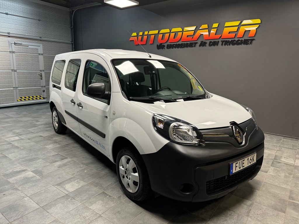 Renault Kangoo Z.E. Express Maxi Passenger 33 kWh 5 SITS Friköpt batteri