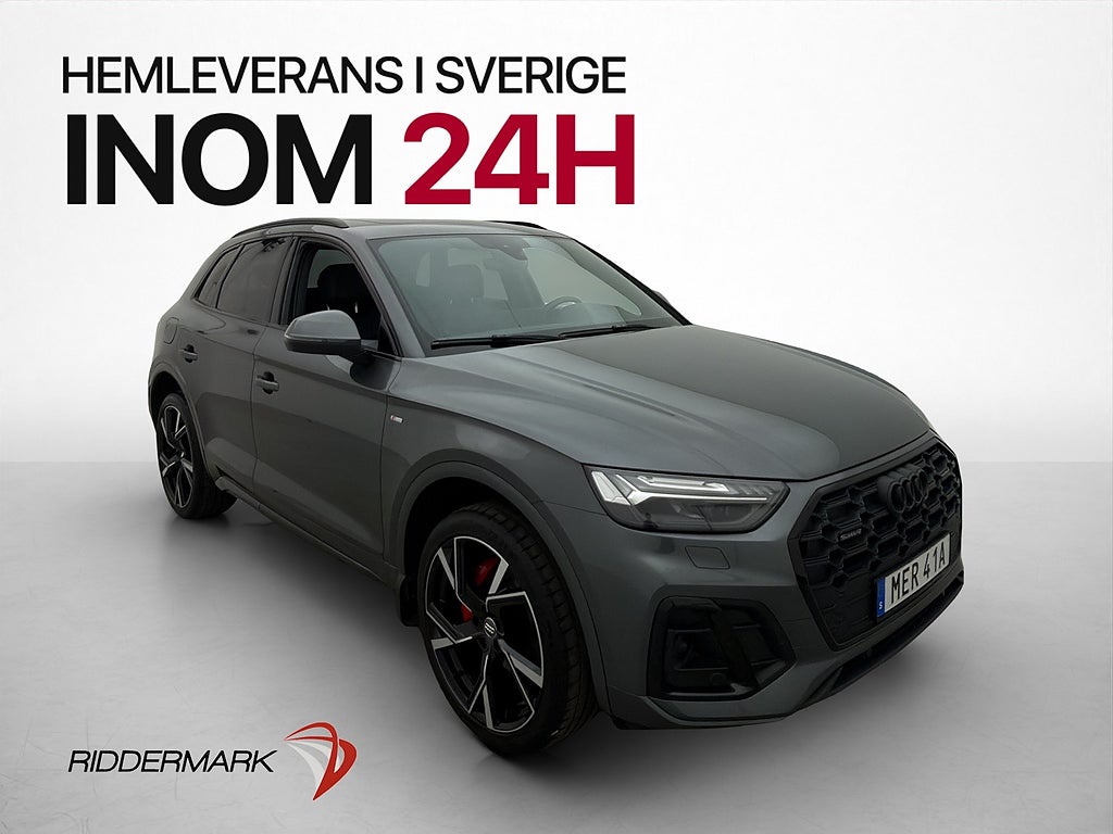 Audi Q5 40 TDI Q S-Line Pano B&O Cockpit Matrix Dragkrok 21"