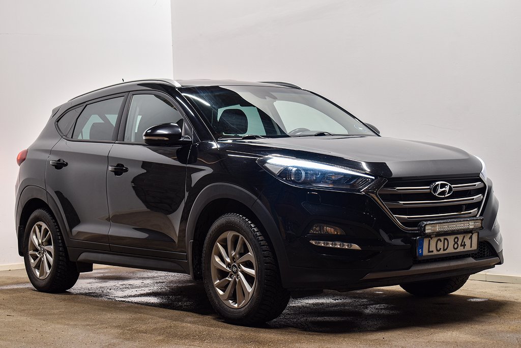 Hyundai Tucson 1.6 T-GDI 4WD Premium Drag Ledramp Motorvärm.