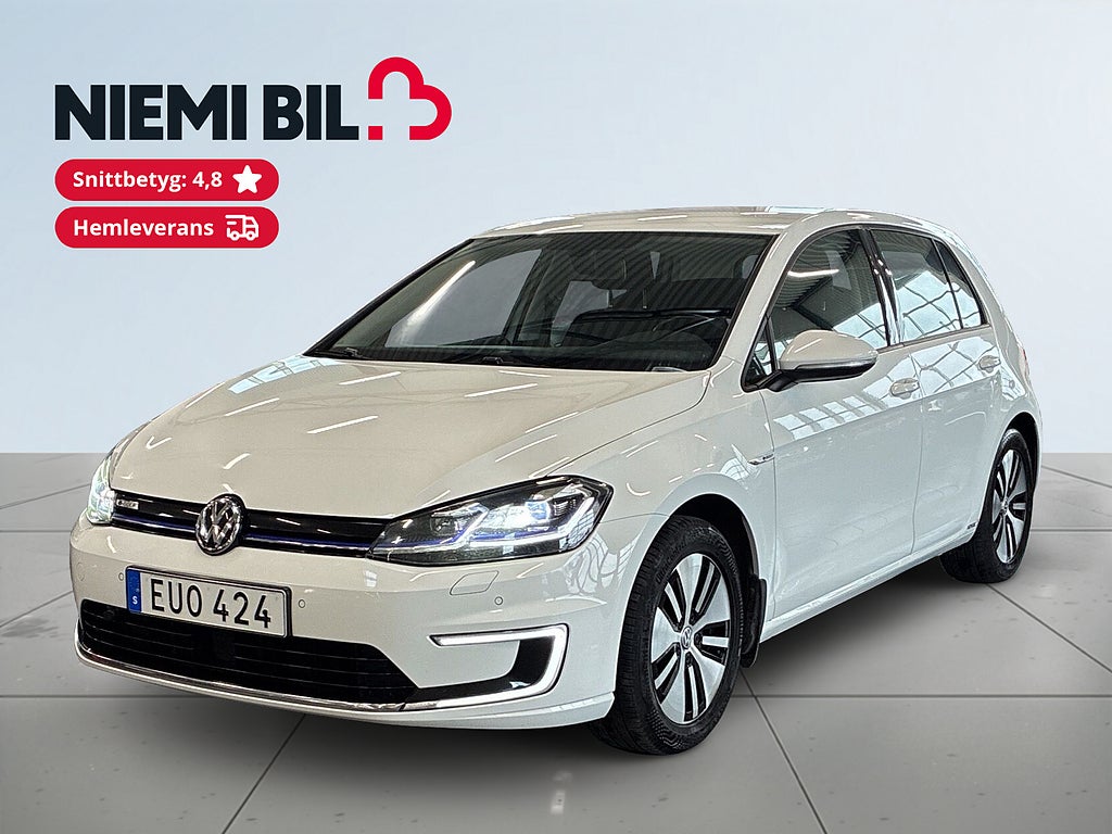 Volkswagen E-Golf  e-Golf S&V-Hjul/Mvärm/Psens/Adfarthållare/Carplay/Navi