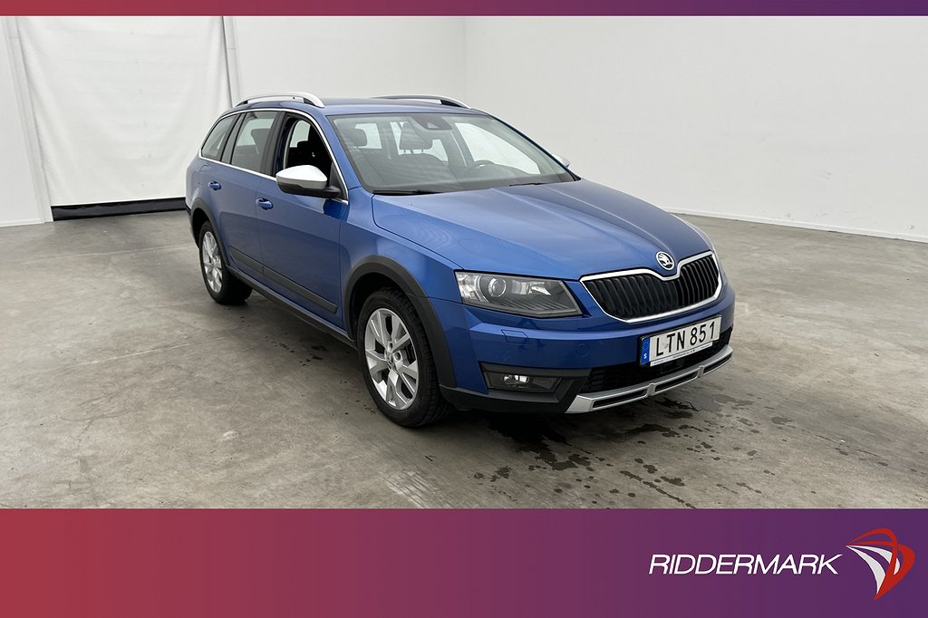 Skoda Octavia Scout TDI 4x4 150hk Värm Kamera Drag Välservad