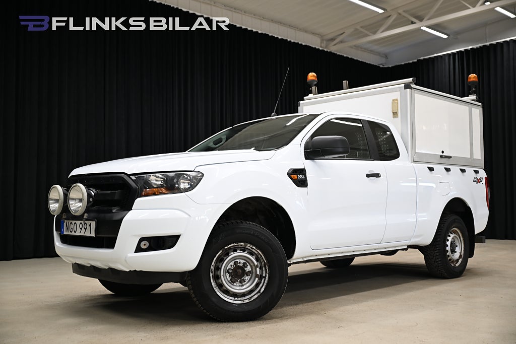 Ford ranger 2.2 TDCi 160HK Servicebil|Kåpa|Inredd|Inverter|Leasbar