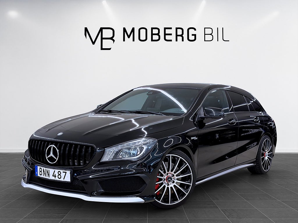 Mercedes-Benz CLA45 CLA 45 AMG 4M 360hk Shooting Brake Pano H/K