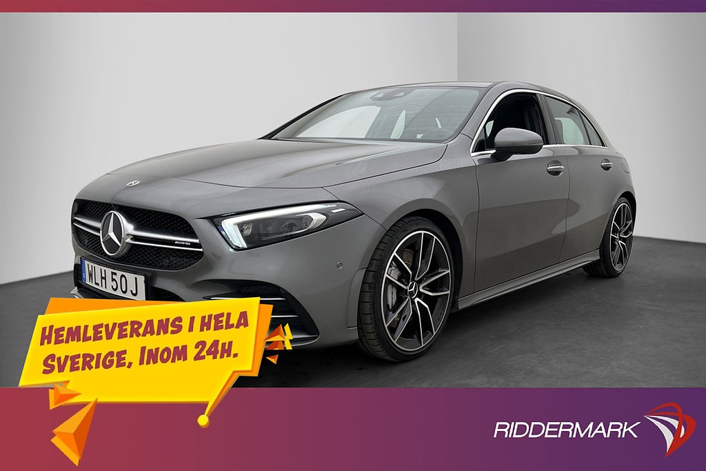 Mercedes-Benz A 35 AMG 4M 306hk Värmare Pano Wide HUD 360°