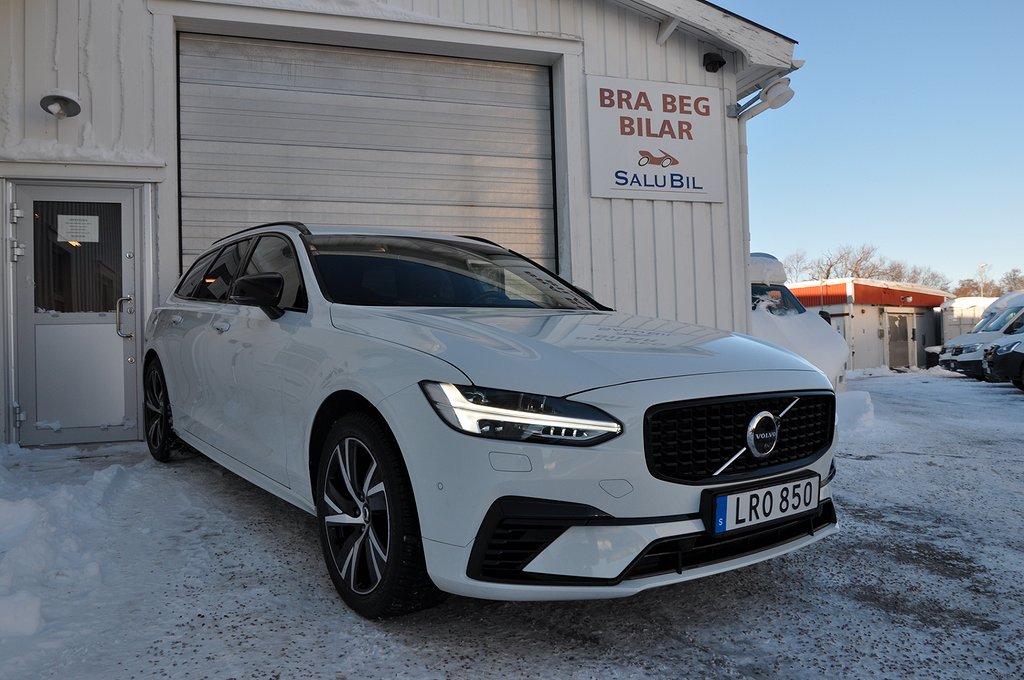 Volvo V90 Recharge T6 AWD R-Design Nav Voc Dragkrok Moms