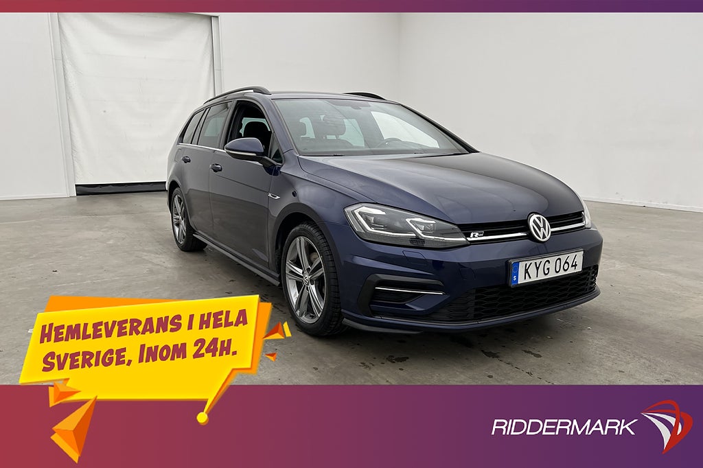 Volkswagen Golf Sportscombi 150hk R-Line Cockpit Kamera Drag