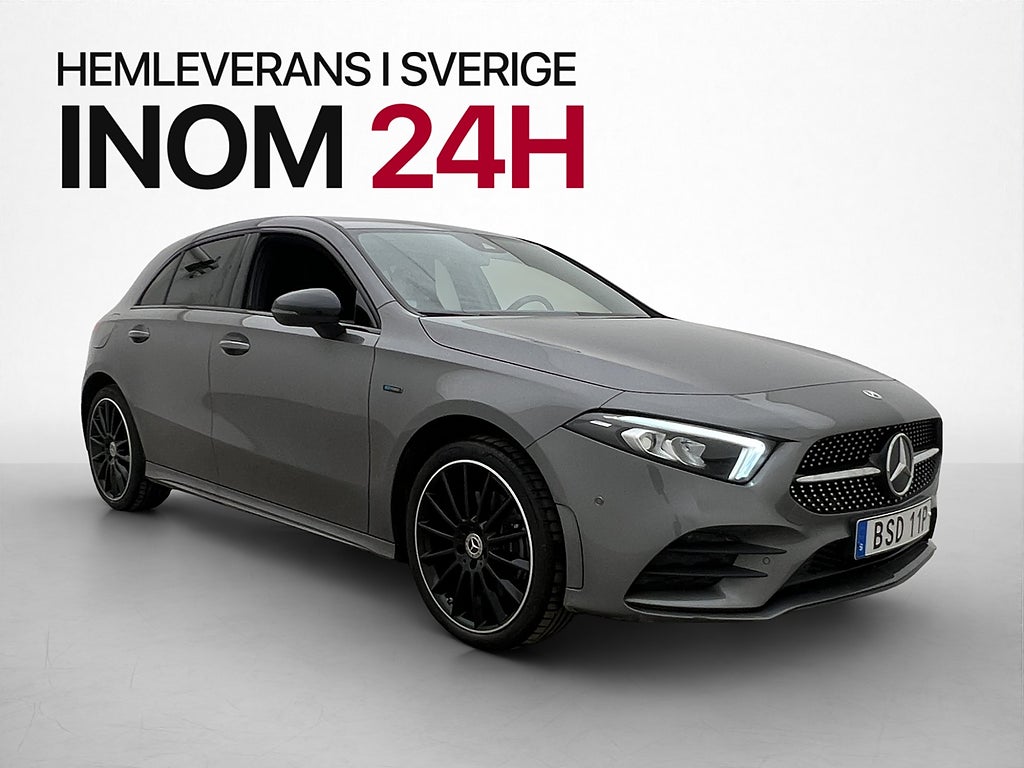 Mercedes-Benz A 250 e 218hk AMG P-Värmare Wide B-Kamera Navi