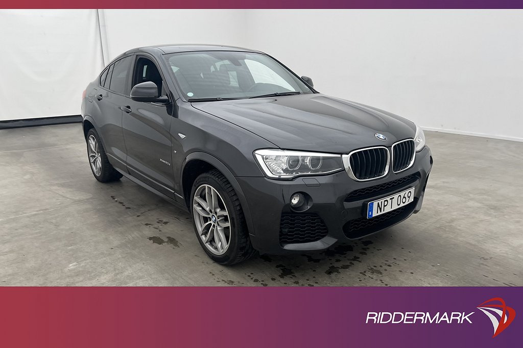 BMW X4 xDrive20d 190hk M Sport HiFi Värmare Kamera Navi Drag