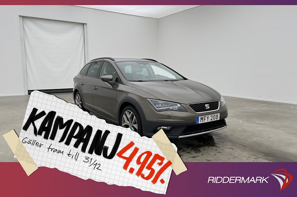 Seat Leon X-Perience TDI 4D 110hk Kamera Fart 4,95% Ränta