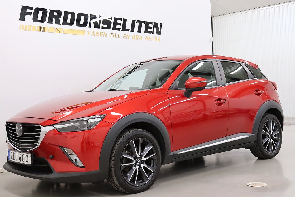 Mazda CX-3 2.0 AWD Optimum Navi Värmare Bose HUD Drag 150hk