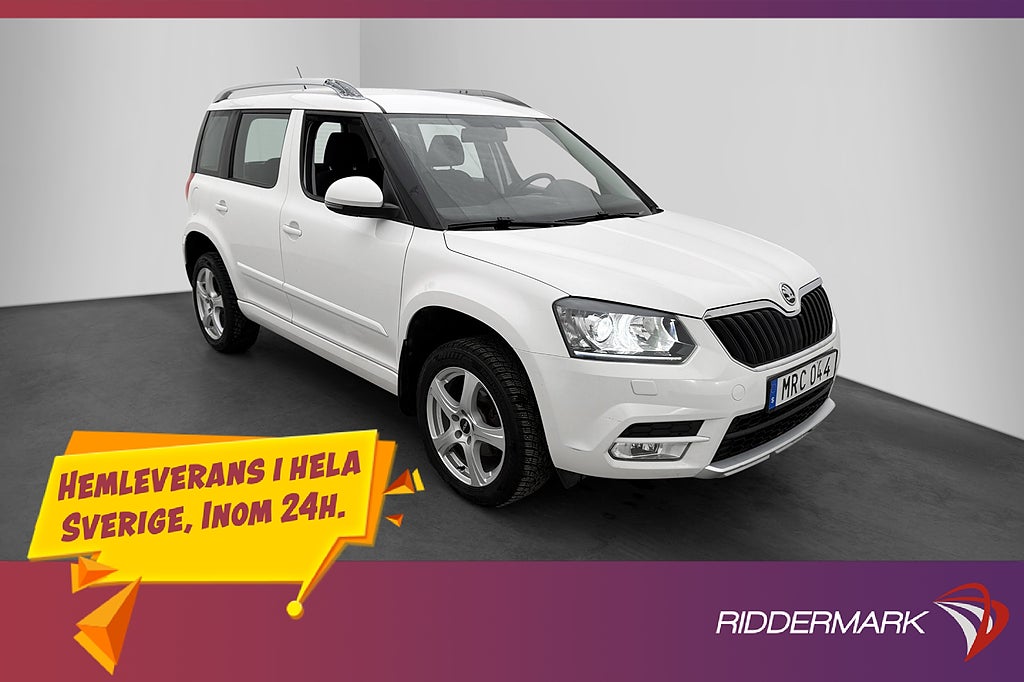 Skoda Yeti 2.0 TDI 140hk 4x4 Backkamera Dragkrok 2-Brukare