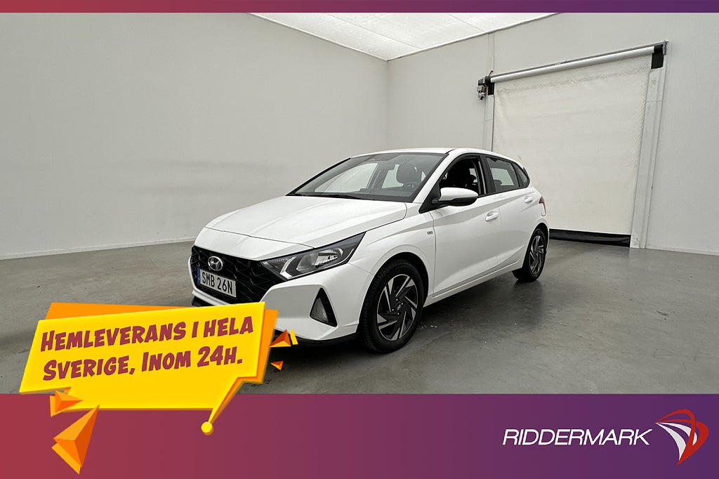 Hyundai i20 1.0 T-GDI 120hk Motorvärmare Drag Kamera CarPlay
