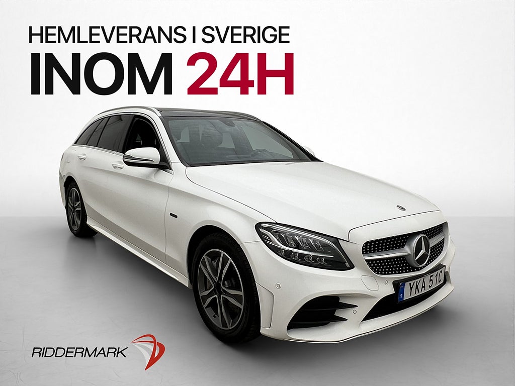 Mercedes-Benz C300 de 306hk AMG Pano Värmare Kamera Navi
