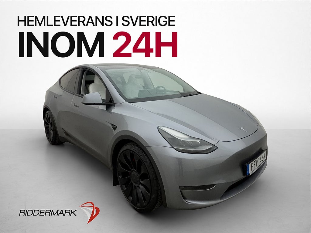Tesla Model Y Performance Ljus Interiör Dragkrok MOMS