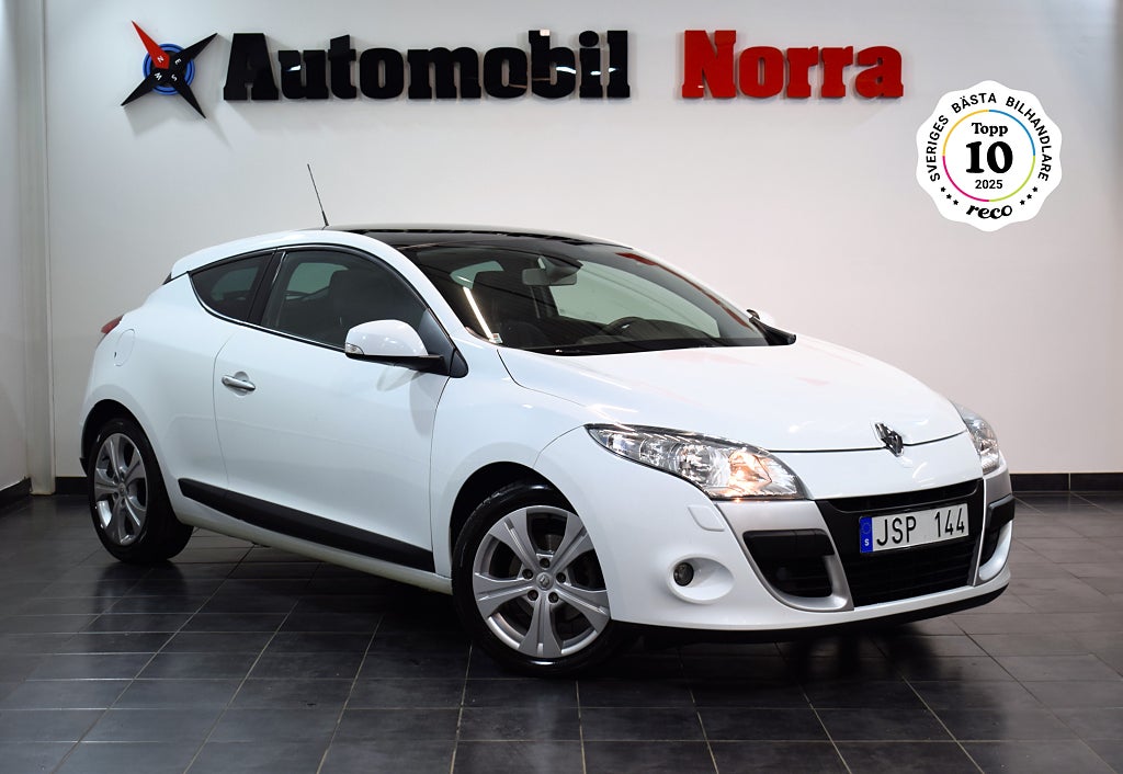 Renault Mégane Coupé 1.6 110hk Panor. M-värm 2.ägare Ny K-rem