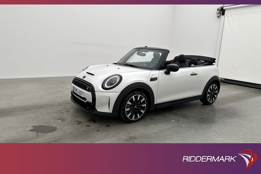 MINI Cooper S Cabriolet 178hk Premium Sensorer Skinn Ambient