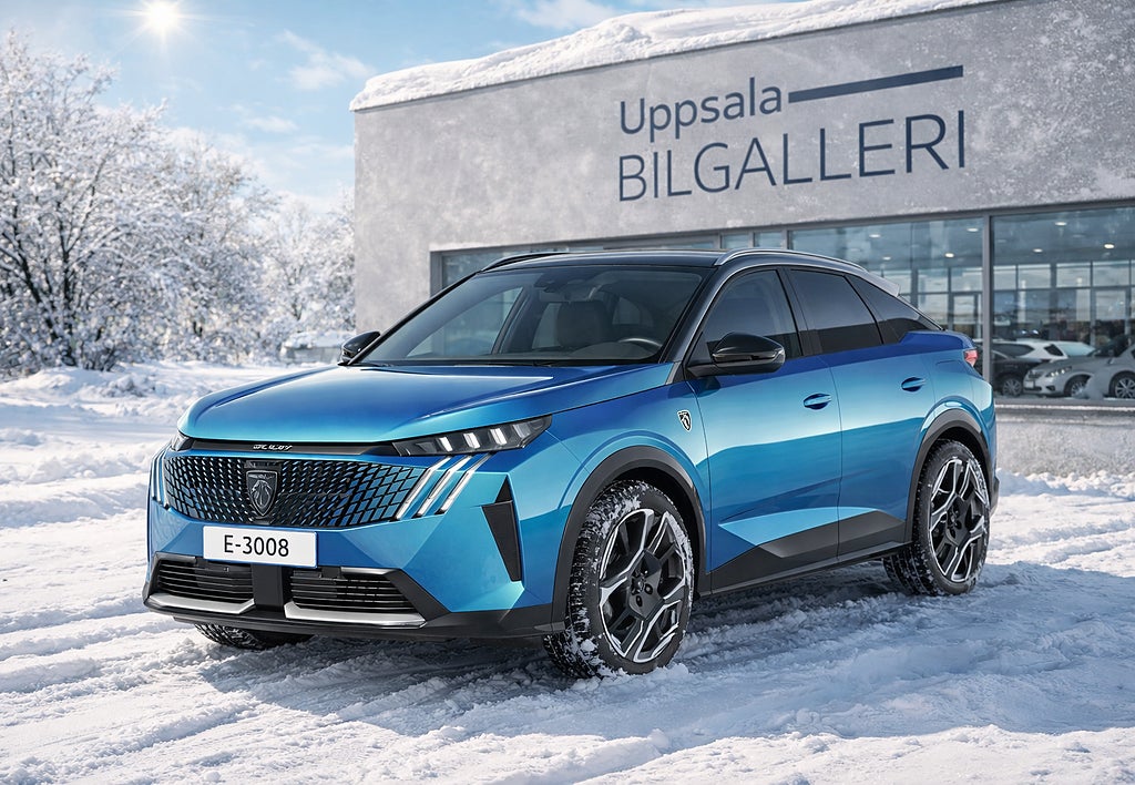 Peugeot E-3008 GT 490km, 4x4 AWD PRIVATLEASING Hög utrustning.