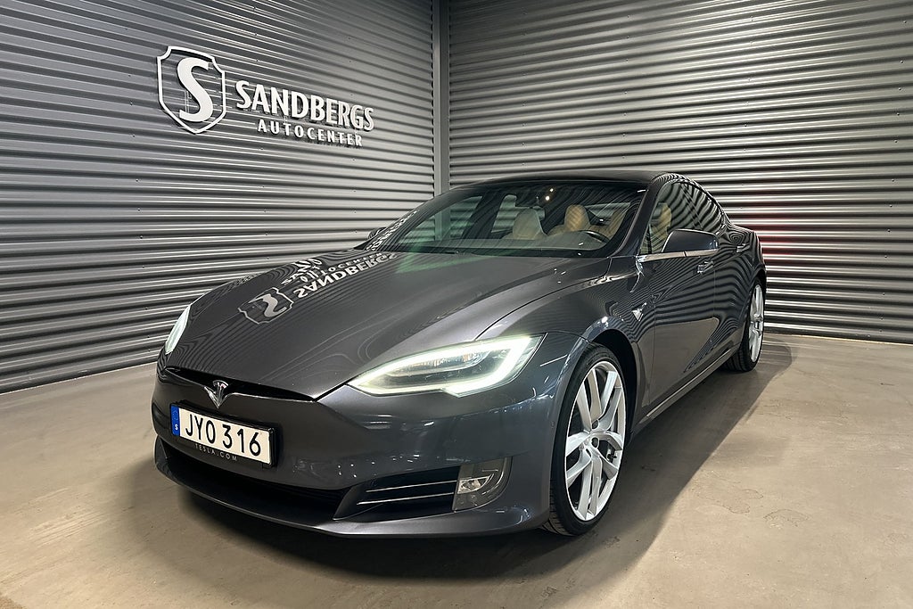 Tesla Model S Long Range AWD Raven Backkamera Panorama Luftfjädring
