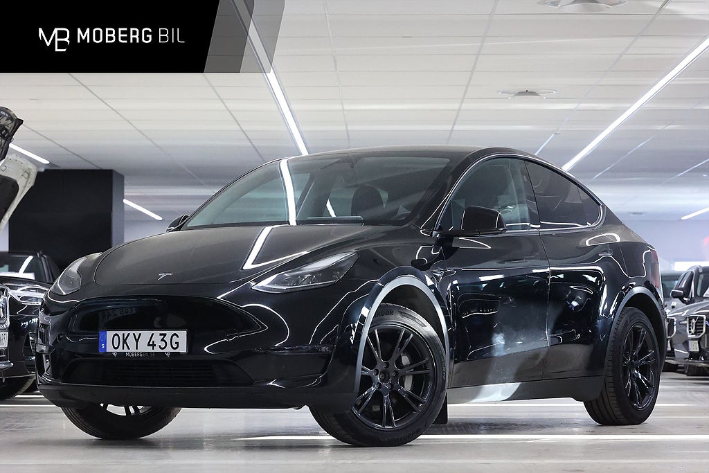 Tesla Model Y Long Range AWD 514hk Pano Läder Drag Navi