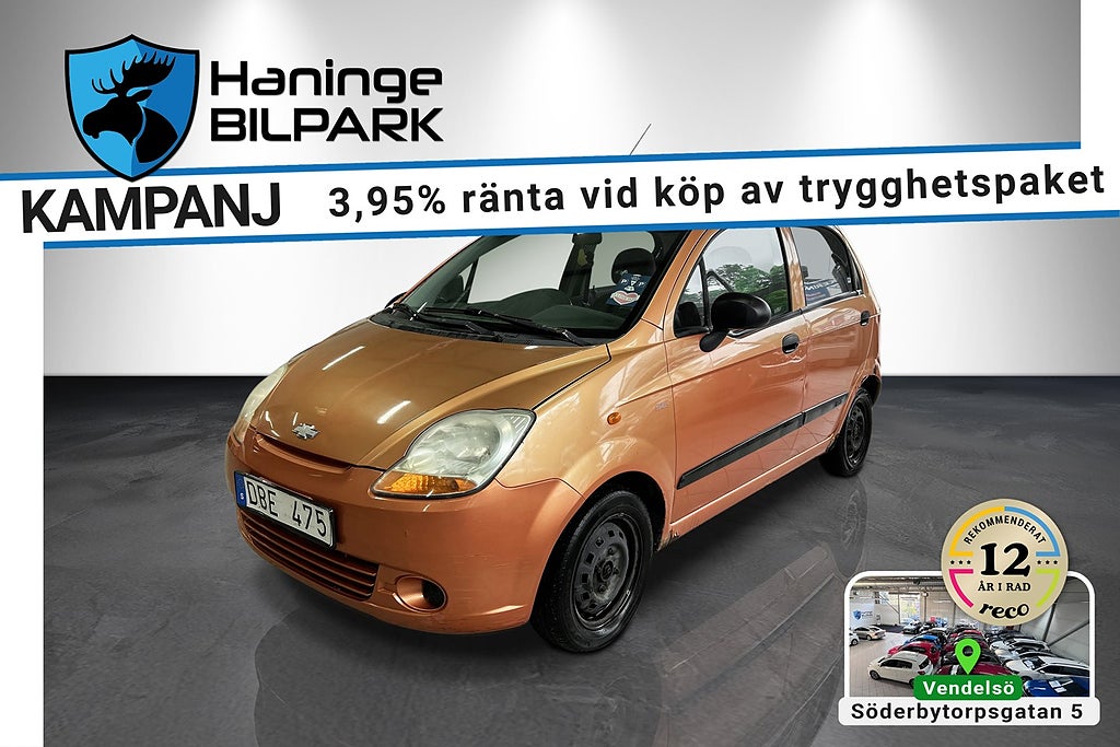 Chevrolet Matiz 1.0 Euro 4  / SUPERDEAL 3,95% /  Låg MIL 