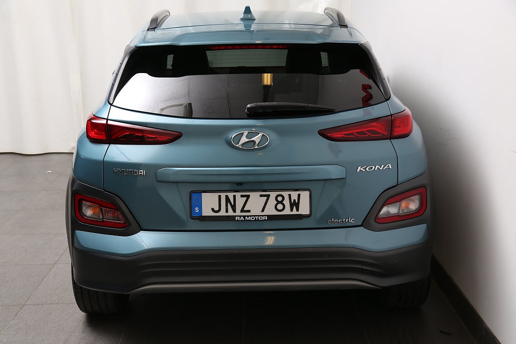 Hyundai Kona Electric 64 kWh Premium 204hk Skinn Navi 1ägare 2020