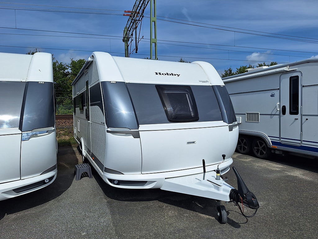 Hobby De Luxe 545 KMF Barnkammare, AC, Mover, Nytt Tält