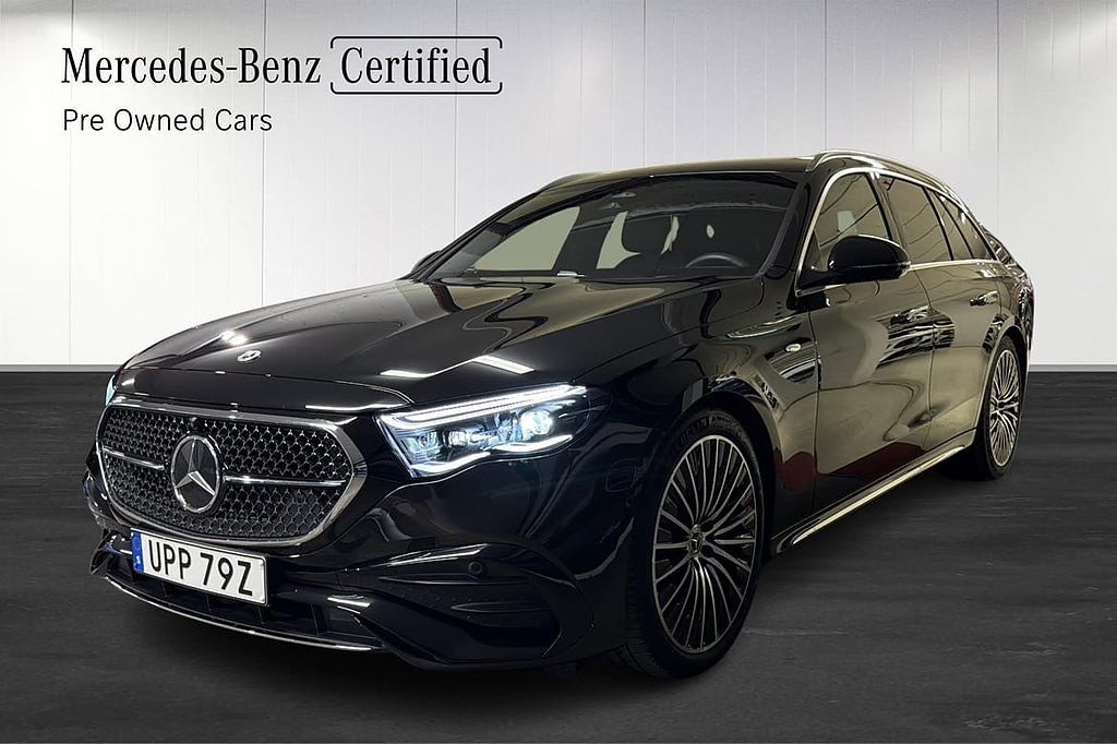 Mercedes-Benz E 300 d e 4MATIC T Drag / RattVä / Läder / 360-K / Burmes...