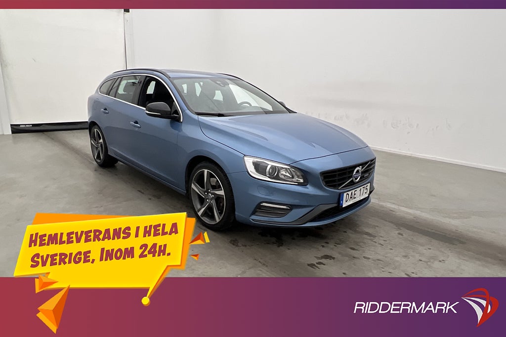 Volvo V60 T6 AWD 304hk R-Design Taklucka Premium-Sound Drag