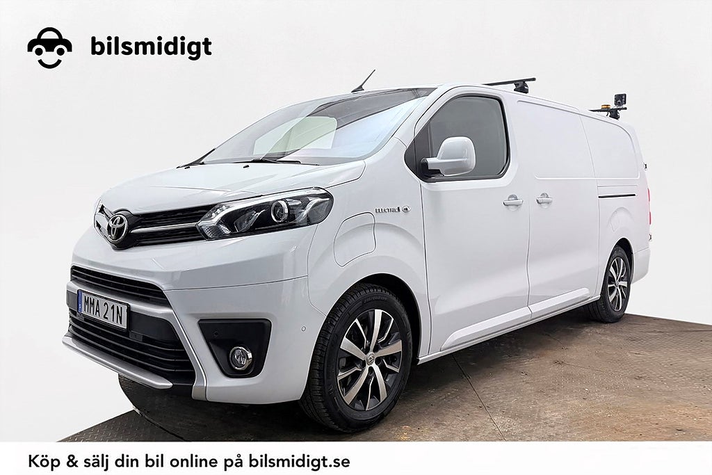 Toyota ProAce 75 kWh Drag 2xSidodörr Inredd Navi Kamera 3-sits CCS