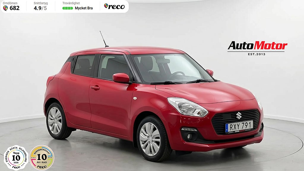 Suzuki Swift 1.2 90hk Bakkamera 3,45% RÄNTEKAMPANJ