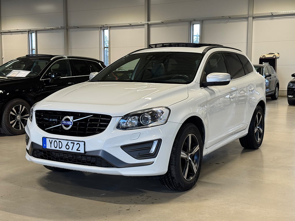 Volvo XC60 D4 AWD AUT R-Design DRAG PANO V-HJUL POLESTAR VÄRMARE