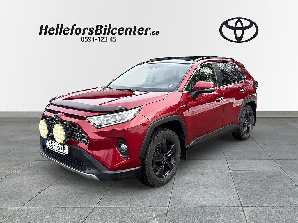 Toyota RAV4 Hybrid AWD-i Premium JBL Glastak Drag Vhjul Motorv