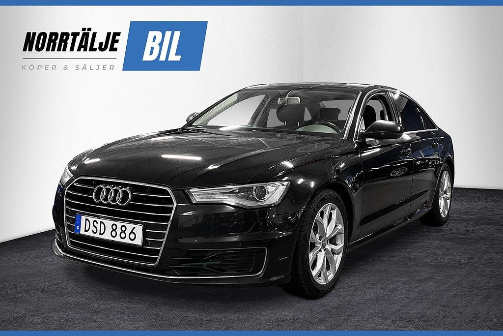 Audi A6 Sedan 2.0 190 HK TDI S TRONIC KAMREM BYTT NYBES 18"